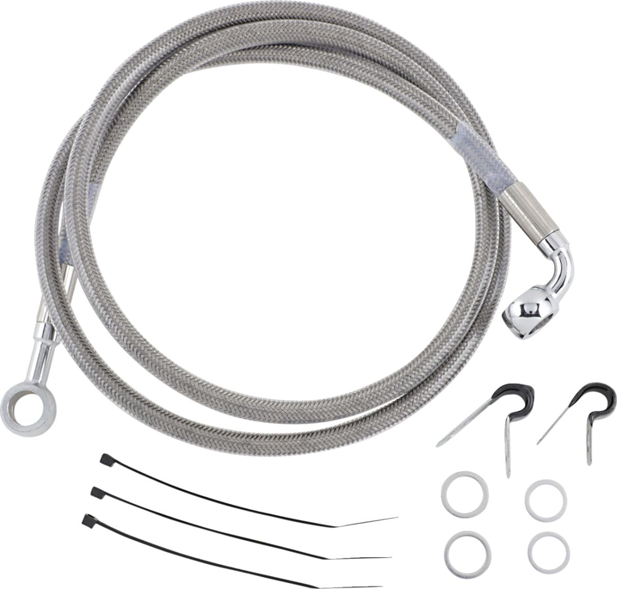 Drag Specialties Front Brake Line Stainless Steel Brake Lines Hoses Stainless Drag Specialties