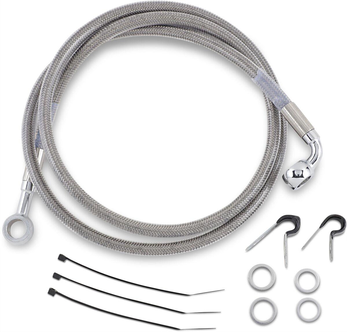 Drag Specialties Front Brake Line Stainless Steel Brake Lines Hoses Stainless Drag Specialties