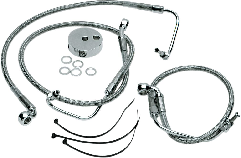 Drag Specialties Front Brake Line Stainless Steel Brake Lines Hoses Stainless Drag Specialties