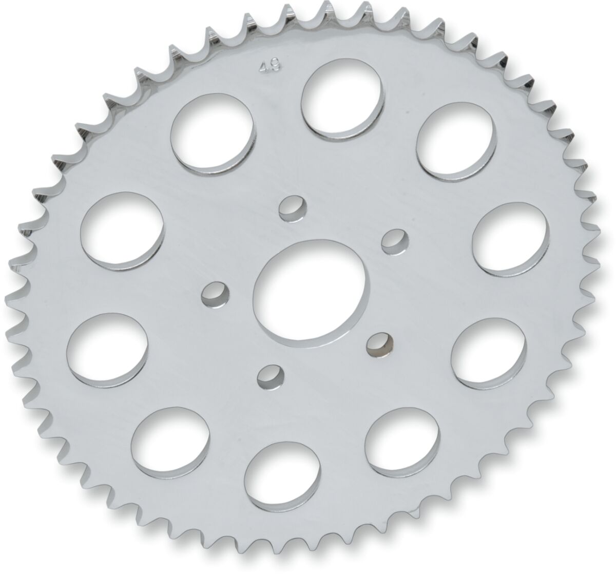Drag Specialties Rear Chain Sprocket 530 Flat 51 T Steel/Chrome Steel Rear Sprockets Drag Specialties