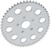 Drag Specialties Rear Chain Sprocket 530 Flat 46 T Steel/Chrome Steel Rear Sprockets Drag Specialties
