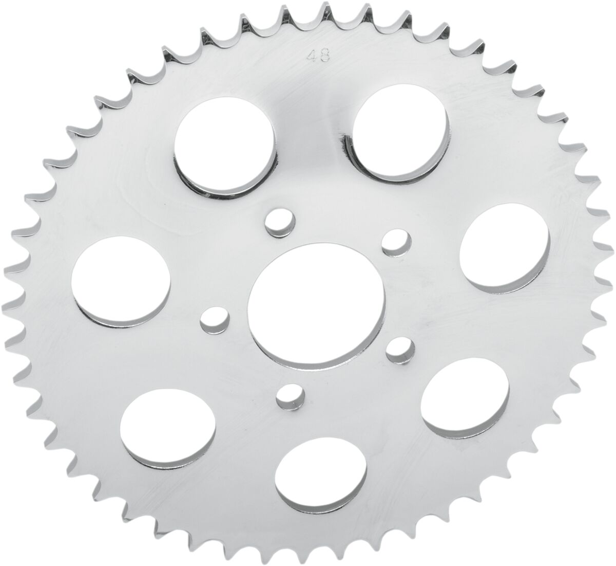 Drag Specialties Rear Chain Sprocket 530 Dished 46 T Steel/Chrome Steel Rear Sprockets Drag Specialties