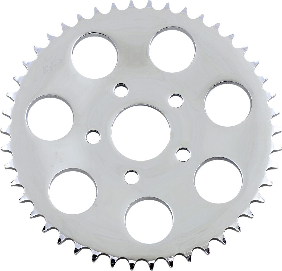 Drag Specialties Rear Chain Sprocket 530 Dished 46 T Steel/Chrome Steel Rear Sprockets Drag Specialties