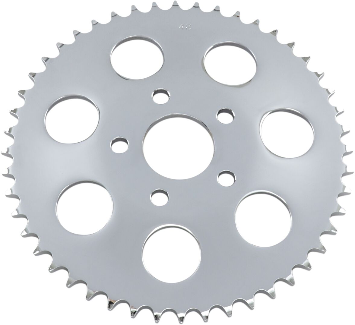 Drag Specialties Rear Chain Sprocket Dished 48 T Steel/Chrome Steel Rear Sprockets Drag Specialties