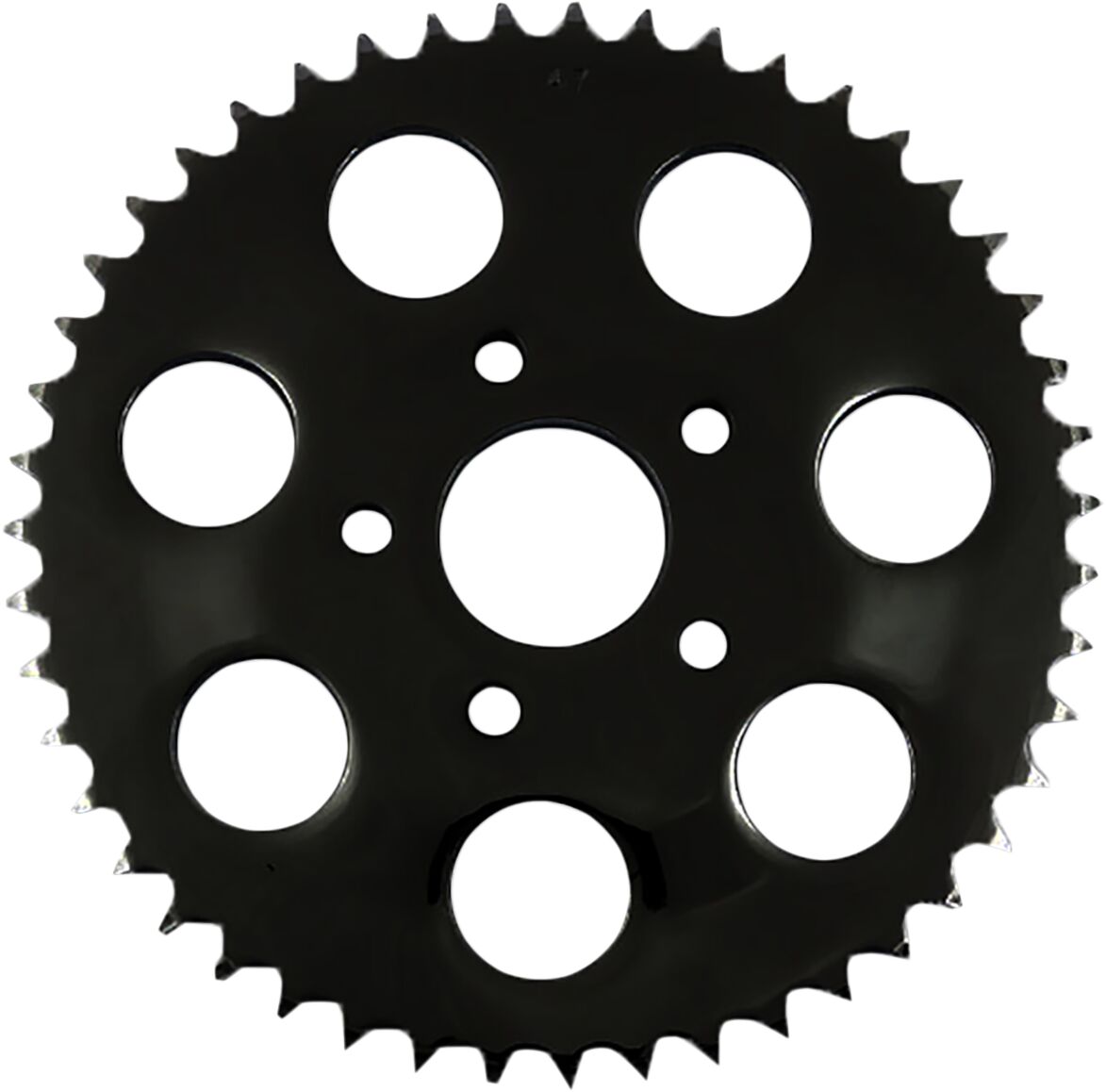 Drag Specialties Sprocket Blk 46 T Flat REAR SPROCKETS - STEEL TYPE Drag Specialties