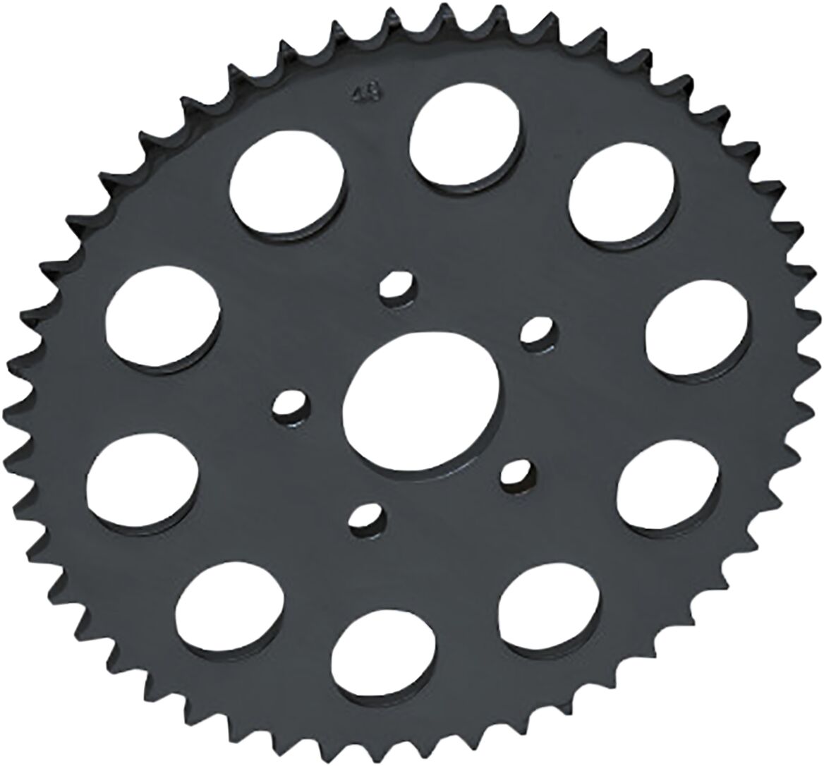 Drag Specialties Sprocket Blk 51 T Flat REAR SPROCKETS - STEEL TYPE Drag Specialties