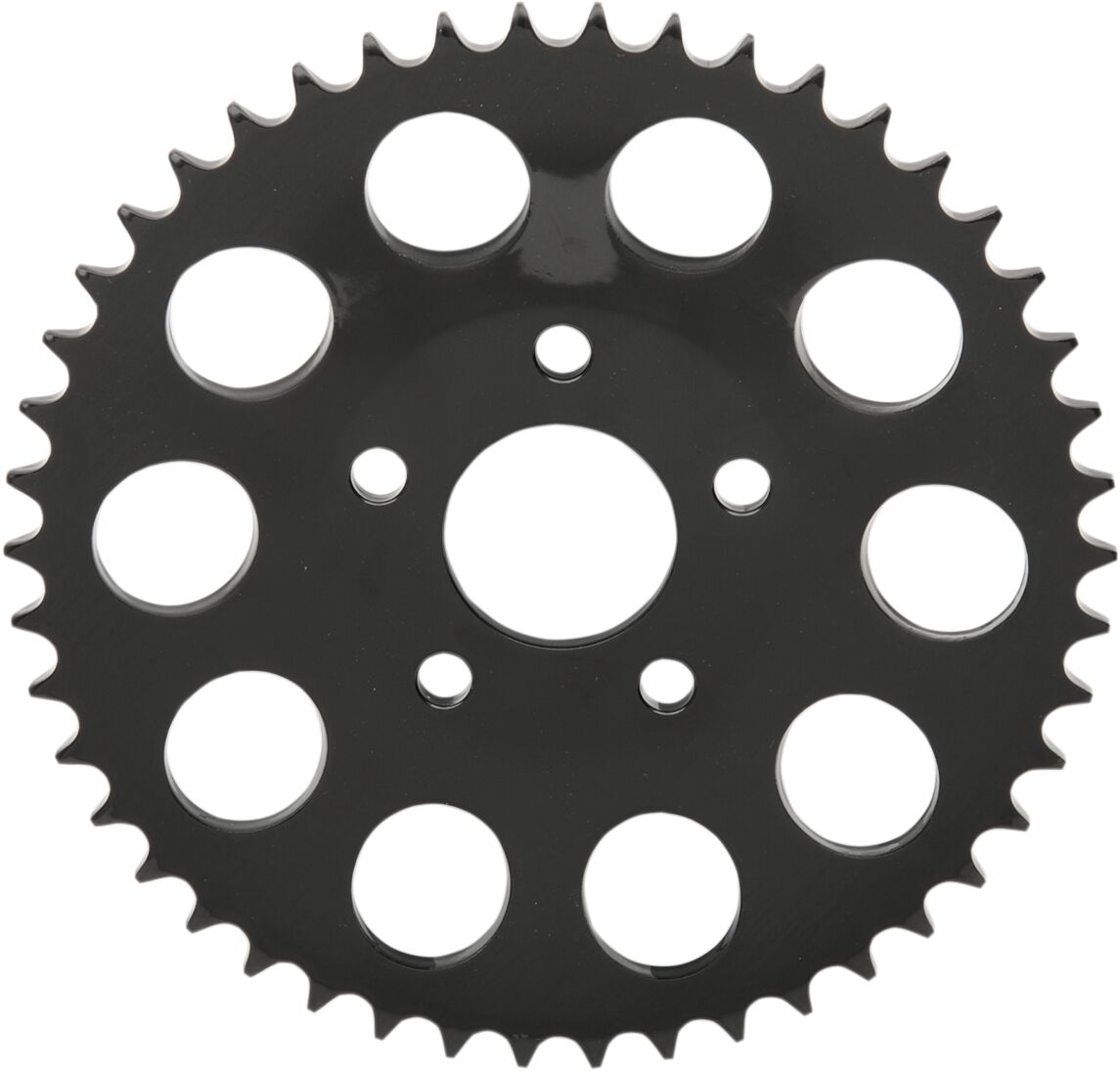 Drag Specialties Sprocket Blk 46 T Dish REAR SPROCKETS - STEEL TYPE Drag Specialties
