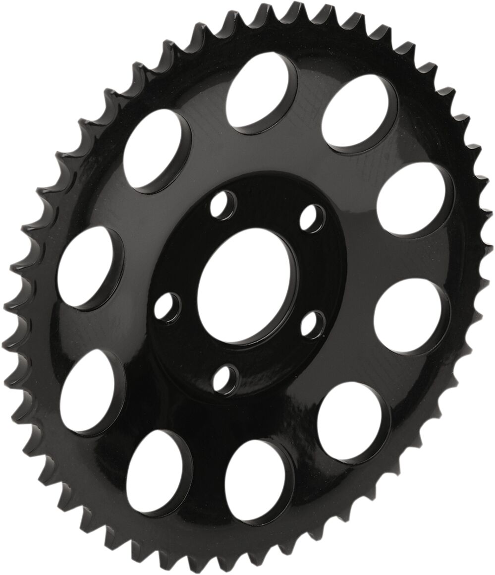 Drag Specialties Sprocket Blk 48 T Dish REAR SPROCKETS - STEEL TYPE Drag Specialties