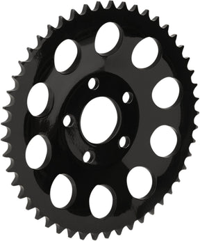 Drag Specialties Sprocket Blk 49 T Dish REAR SPROCKETS - STEEL TYPE Drag Specialties