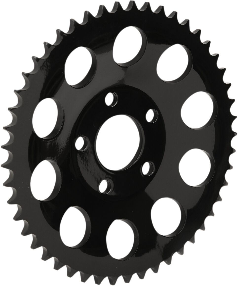 Drag Specialties Sprocket Blk 49 T Dish REAR SPROCKETS - STEEL TYPE Drag Specialties
