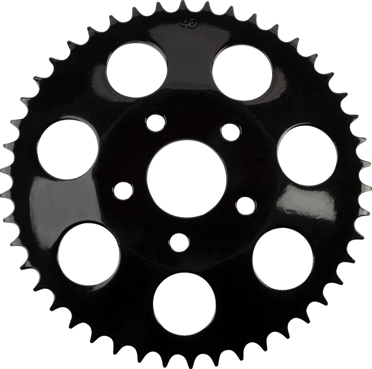Drag Specialties Sprocket Rear Wheel 46 T Dish Gloss Black Steel Rear Sprockets Drag Specialties Default Title