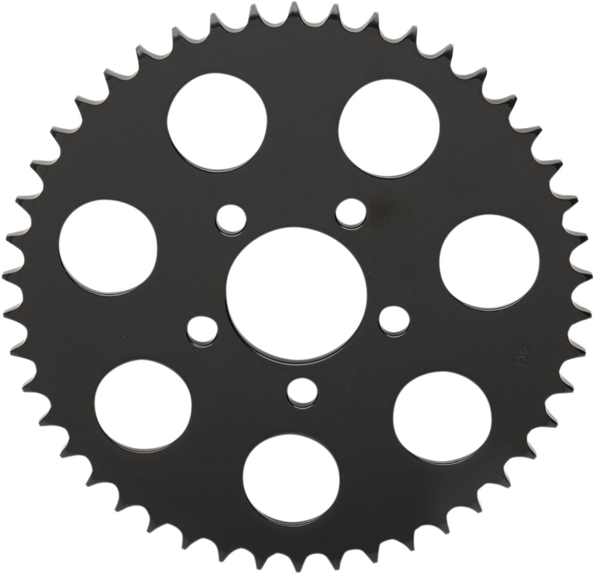 Drag Specialties Sprocket Rear Wheel 46 T Flat Gloss Black Steel Rear Sprockets Drag Specialties