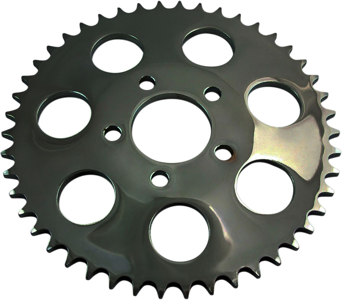 Drag Specialties Sprocket Rear Wheel 48 T Dish Gloss Black Steel Rear Sprockets Drag Specialties