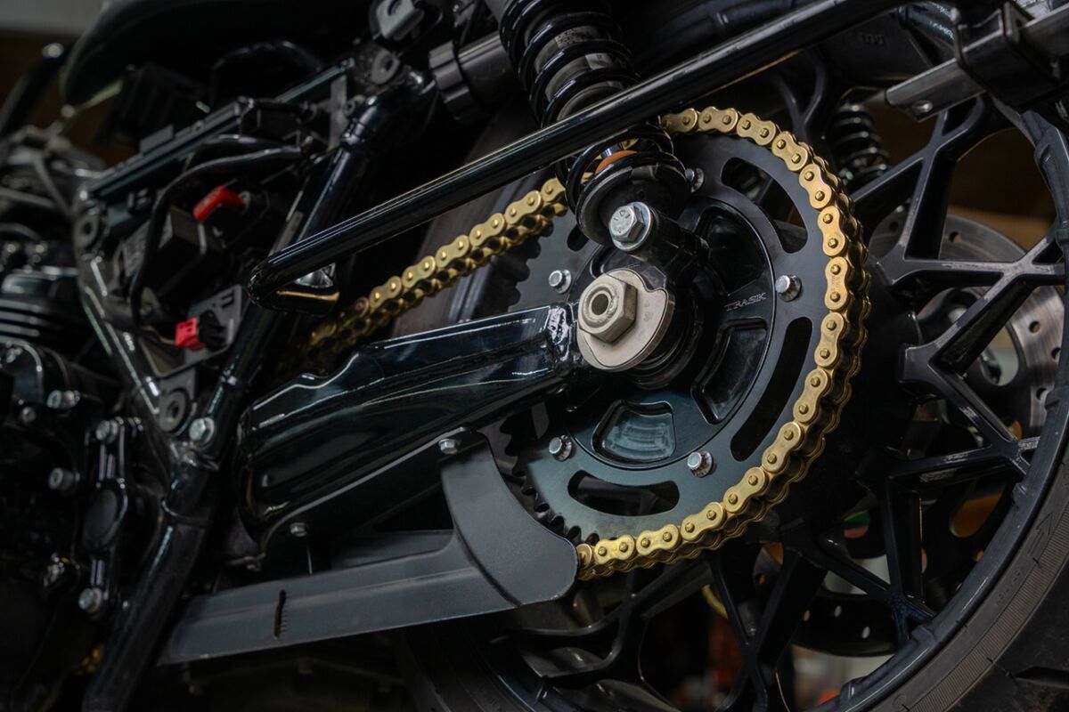 Trask Performance 25-54 Tooth Trask FL Cush Drive Conversion Kit, Black - 09-24 Touring Chain Conversion Rear Sprockets Trask Performance