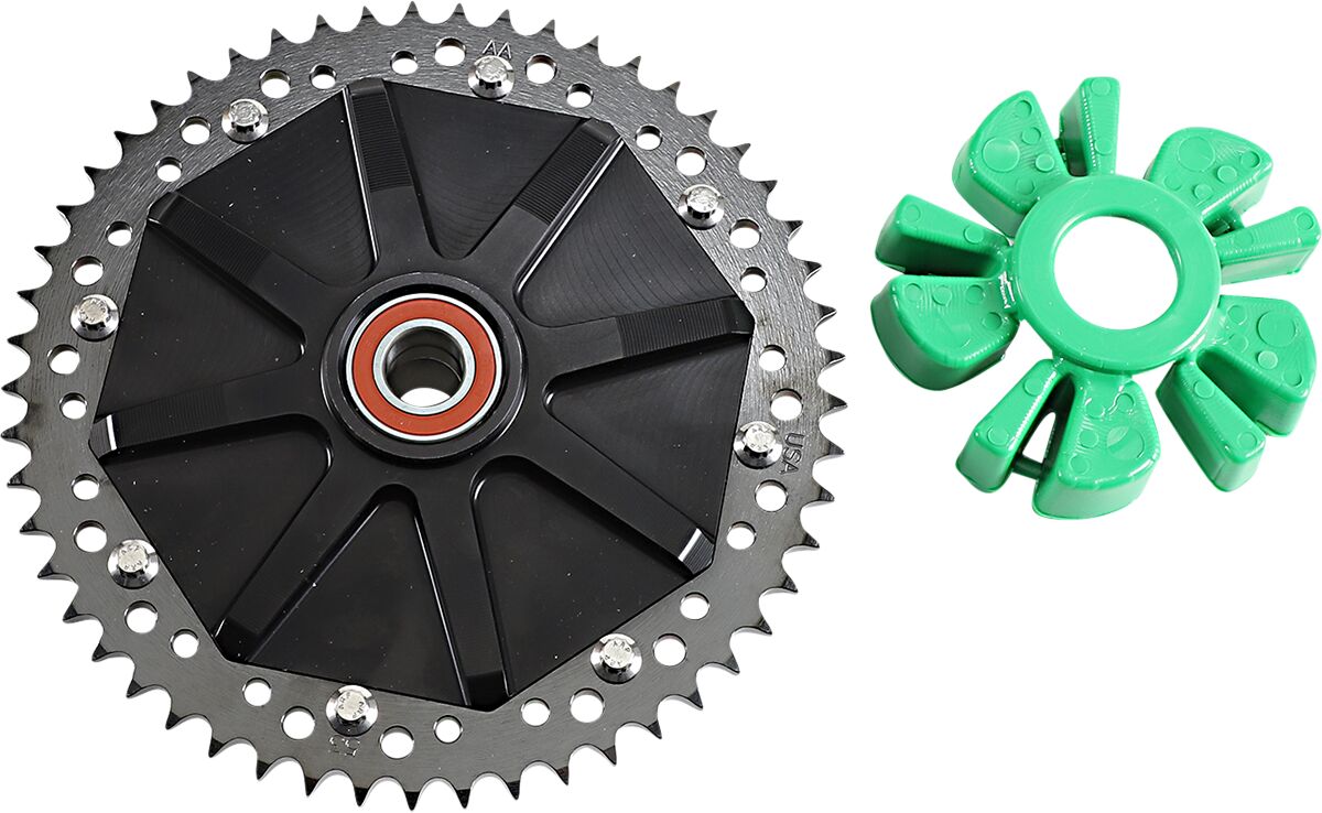 Alloy Art Gen 2 Cush Drive Chain Sprocket, Black/Black 53 Tooth - 09+ Touring Steel Rear Sprockets Alloy Art