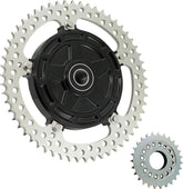 Arlen Ness Jagged Cush Drive Chain Conversion Kit 57 Tooth, Black - 09+ Touring Steel Rear Sprockets Arlen Ness