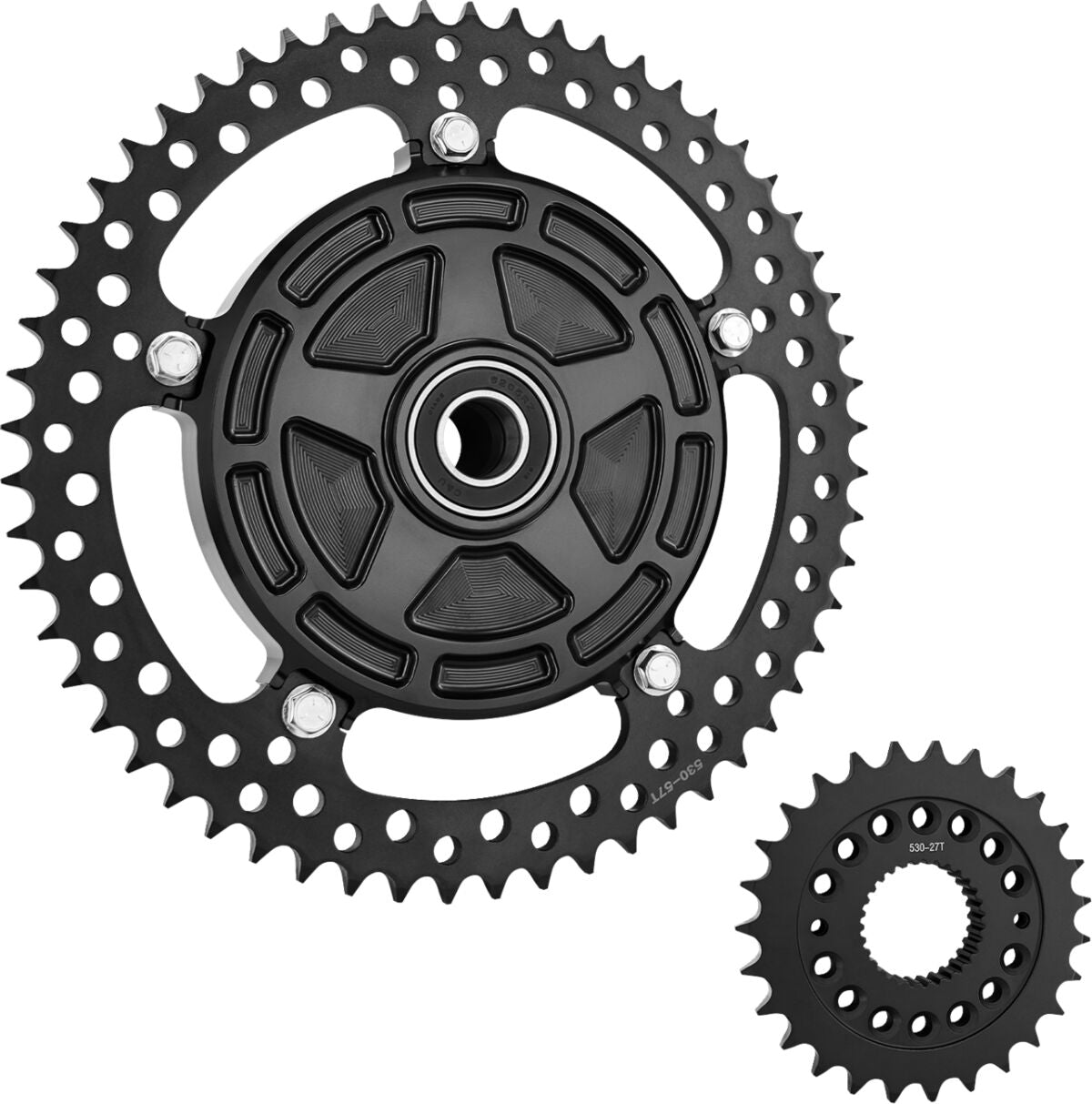 Arlen Ness Chain Drive Kit Jagged Flt 0 REAR SPROCKETS - STEEL TYPE Arlen Ness