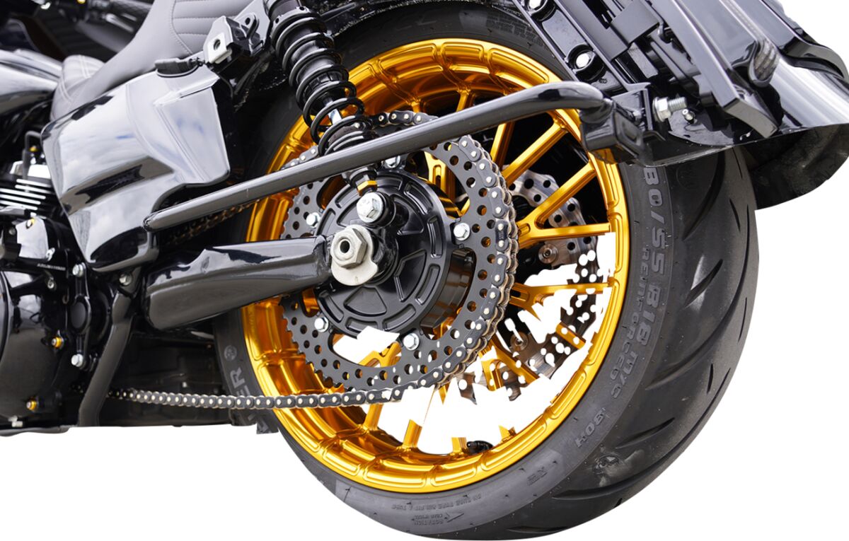 Arlen Ness Chain Drive Kit Jagged Flt 0 REAR SPROCKETS - STEEL TYPE Arlen Ness