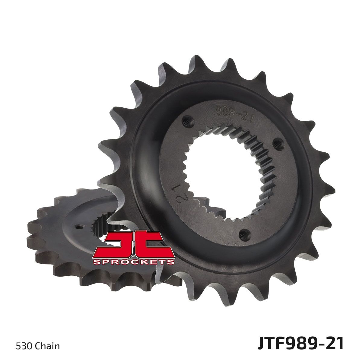 Jt Sprockets Jtf989.21 Front Replacement Sprocket 21 Teeth 530 Pitch Natural Chromoly Steel Alloy Countershaft Sprockets Jt Sprockets