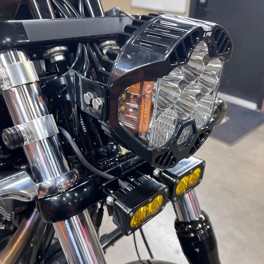A10 Moto Lower Clamp Dual S2 Bracket Set For Sportster/Softail/Dyna/Fatbob Combo Kit A10 Moto No S2 Bracket Only