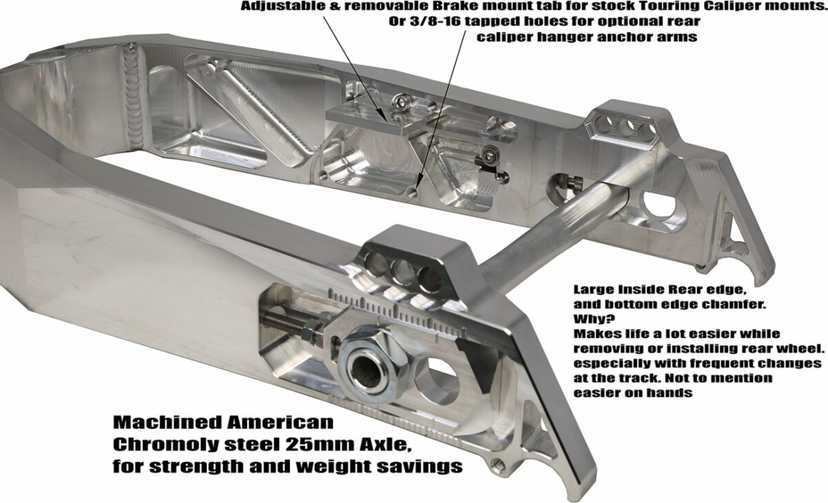 Alloy Art Swingarm 84 00 Fxr 94 08 Flt M SWING ARMS Alloy Art