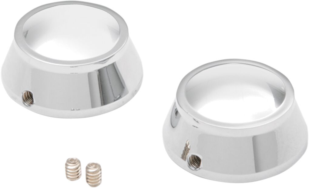 Drag Specialties Swingarm Pivot Bolt Cover Chrome Swingarm Covers Caps Drag Specialties