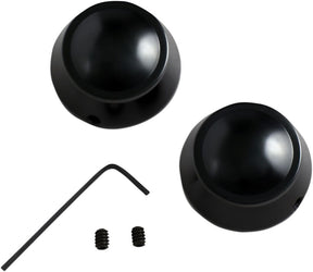 Drag Specialties Swingarm Pivot Bolt Cover Black Swingarm Covers Caps Drag Specialties