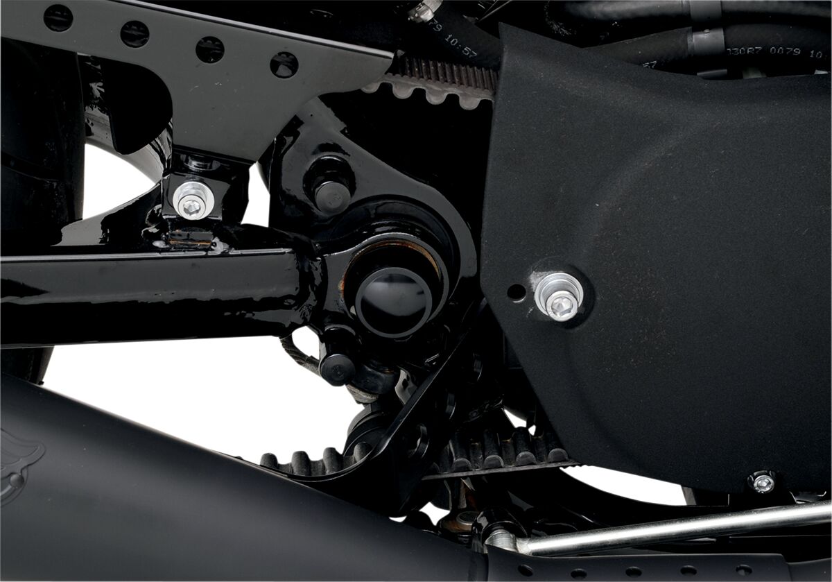 Drag Specialties Swingarm Pivot Bolt Cover Black Swingarm Covers Caps Drag Specialties