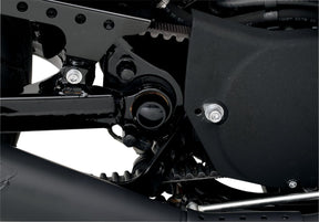 Drag Specialties Swingarm Pivot Bolt Cover Black Swingarm Covers Caps Drag Specialties