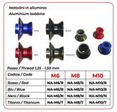 Bike Lift Lift Adapter Sarm Suz M8 Red SWINGARM COVERS-CAPS Bike Lift