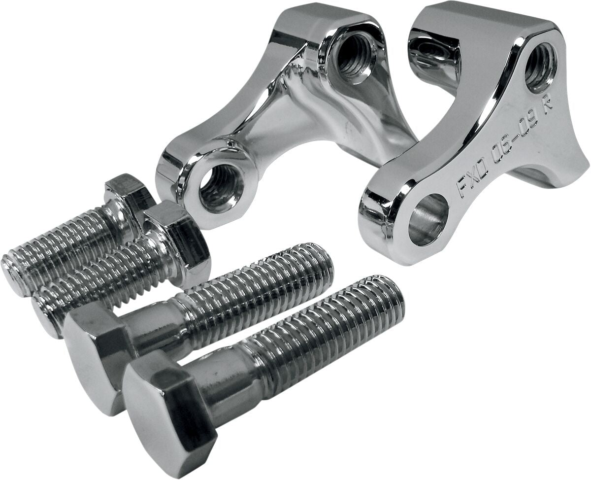 La Choppers 1" Rear Lowering Kit Chrome For Hd Rear Wheel Lowering Lift Kits La Choppers