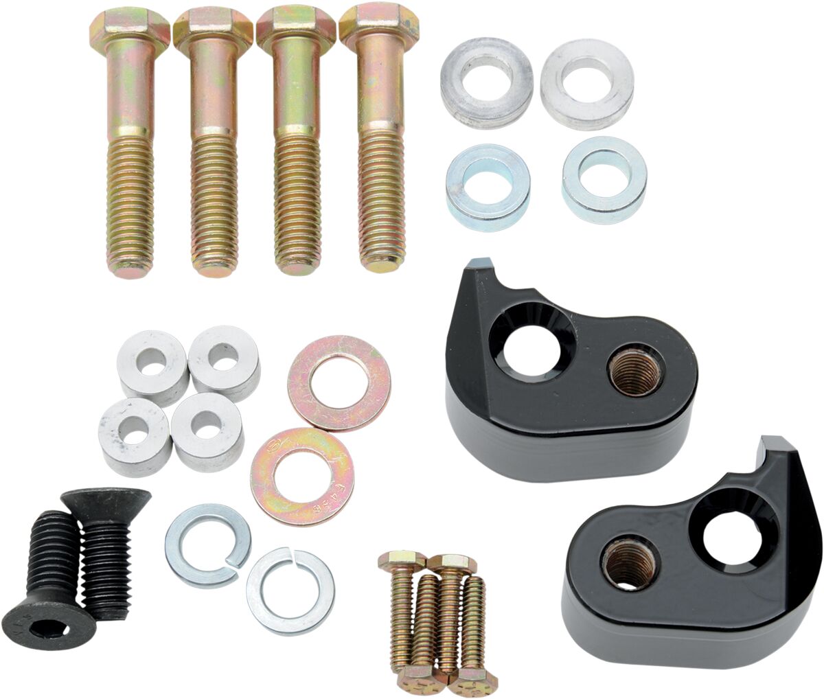 La Choppers 1" Rear Lowering Kit Black Rear Wheel Lowering Lift Kits La Choppers