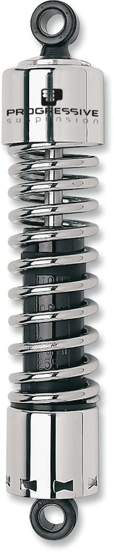 Progressive Suspension 412 Standard Series Rear Shocks 12.5", Chrome - 03+ Touring Shock Absorbers Progressive Suspension
