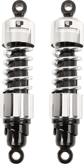 Progressive Suspension 412 Standard Series Rear Shocks 12", Chrome - 03+ Touring Shock Absorbers Progressive Suspension