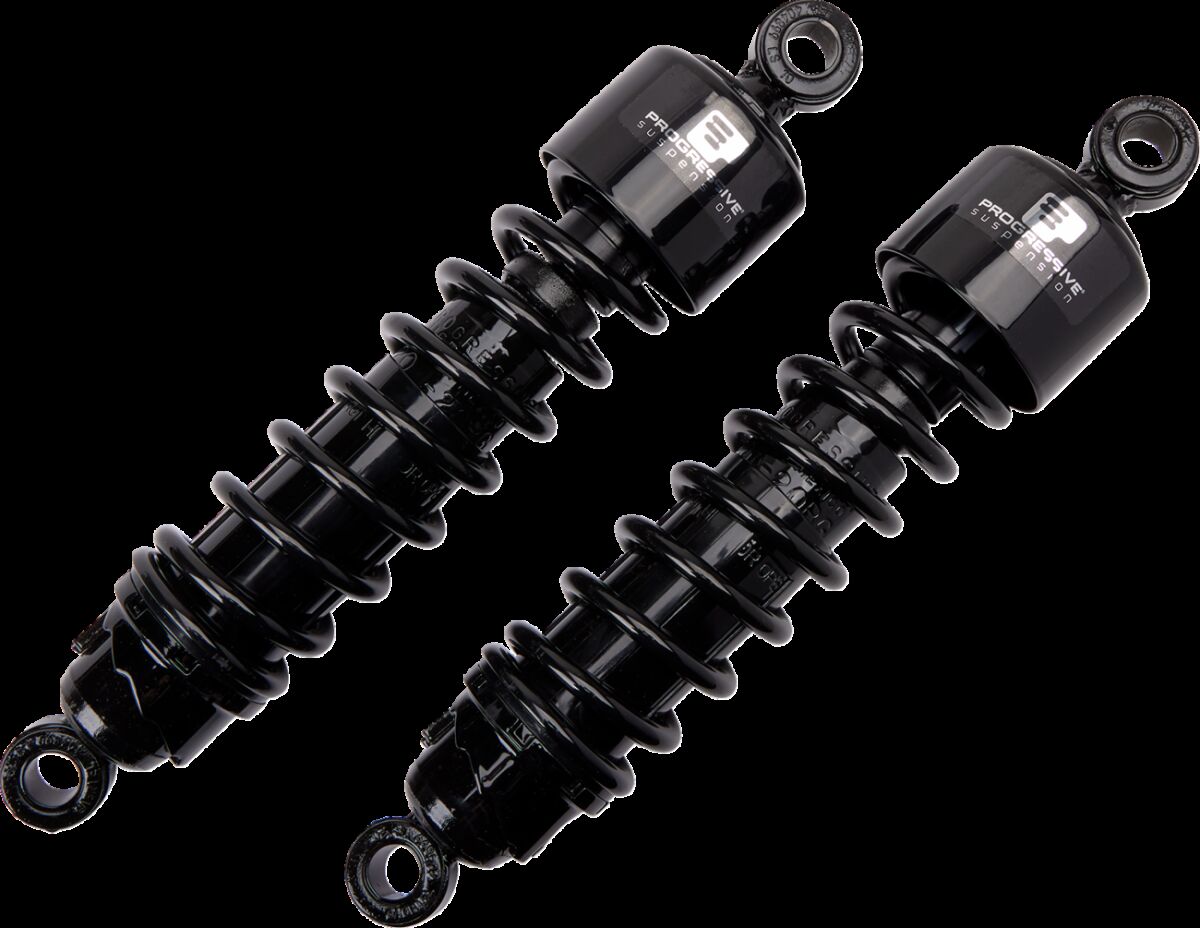 Progressive Suspension 412 Standard Series Rear Shocks 12.5", Black - 03+ Touring Shock Absorbers Progressive Suspension