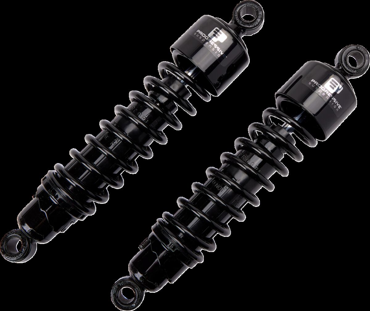 Progressive Suspension 412 Heavy Duty Series Rear Shocks 13", Black - 03+ Touring Shock Absorbers Progressive Suspension