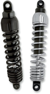444 Heavy Duty Series Rear Shocks 12", Chrome - Touring Rear Shocks Progressive Suspension Default Title
