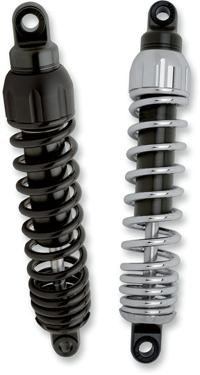 444 Heavy Duty Series Rear Shocks 12", Chrome - Touring Rear Shocks Progressive Suspension