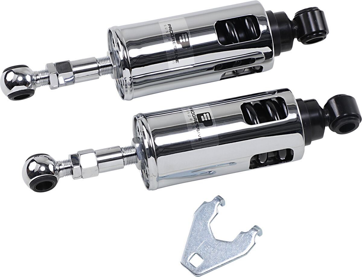422 Heavy Duty Series Rear Shocks, Chrome - 89-99 Softail Rear Shocks Progressive Suspension Default Title