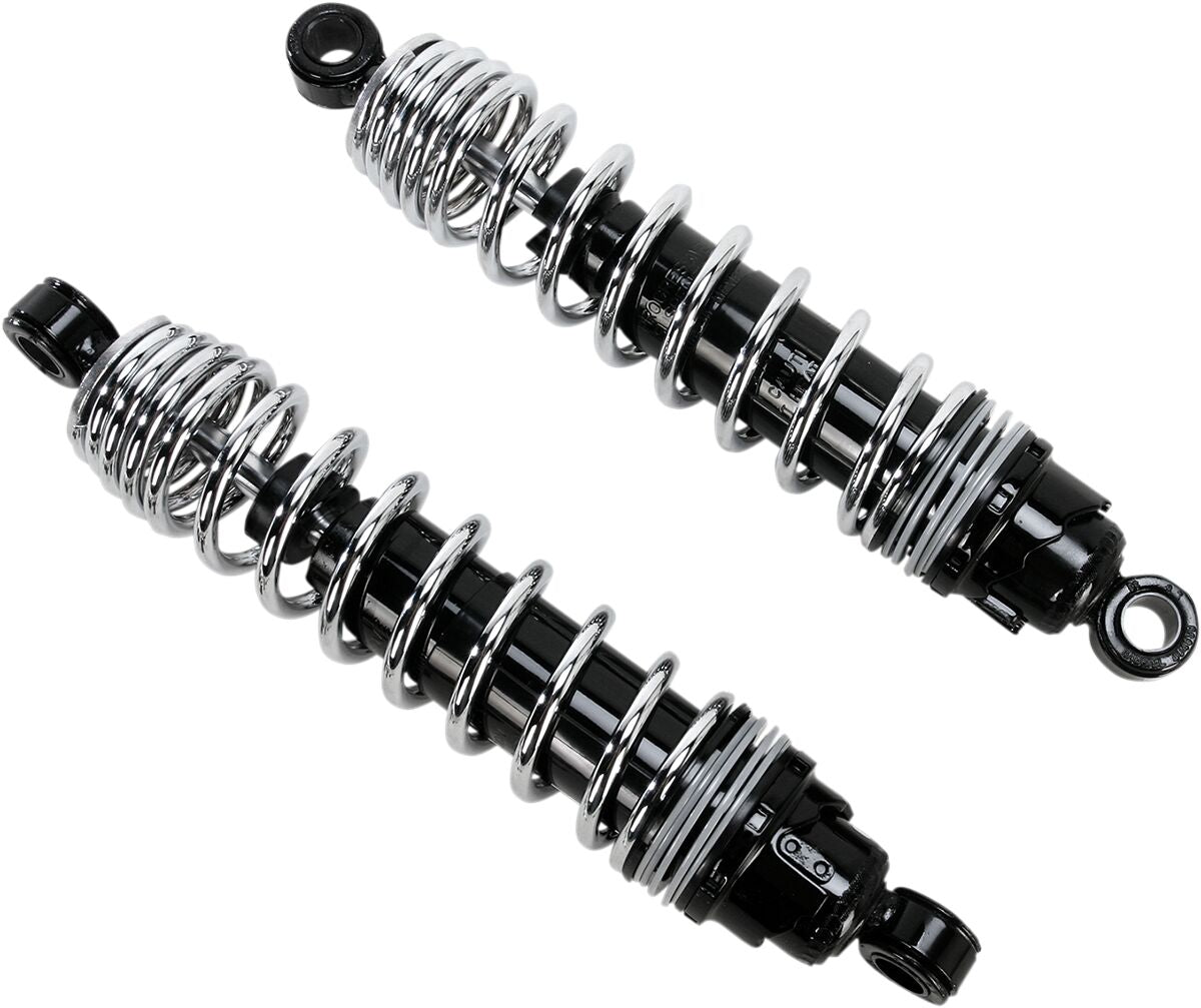 412 Cruise Series Rear Shocks 12", Chrome - Sportster Rear Shocks Progressive Suspension Default Title
