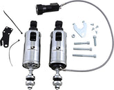 Progressive Suspension 422 Standard Series Rear Shocks With Remote Adjustable, Chrome - 00-17 Softail Shock Absorbers Progressive Suspension