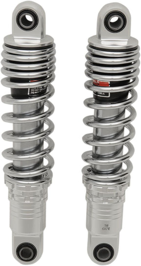 Drag Specialties Shocks Shock Absorbers Ride Height Adjustable Standard Chrome 12" (305 Mm) Shocks Drag Specialties Shocks