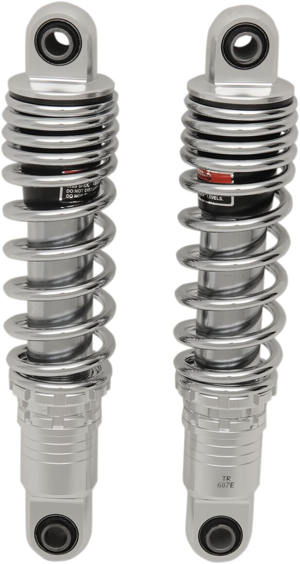 Drag Specialties Shocks Shock Absorbers Ride Height Adjustable Standard Chrome 12" (305 Mm) Shocks Drag Specialties Shocks
