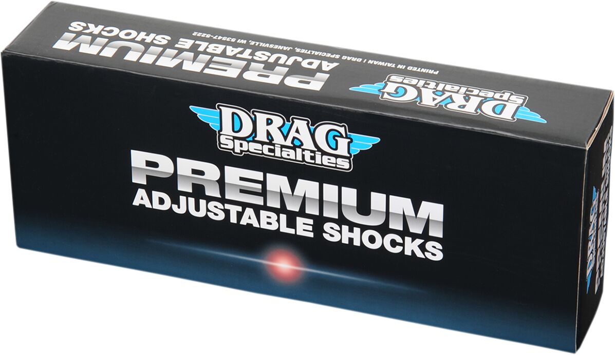 Drag Specialties Shocks Shock Absorbers Ride Height Adjustable Standard Chrome 12" (305 Mm) Shocks Drag Specialties Shocks