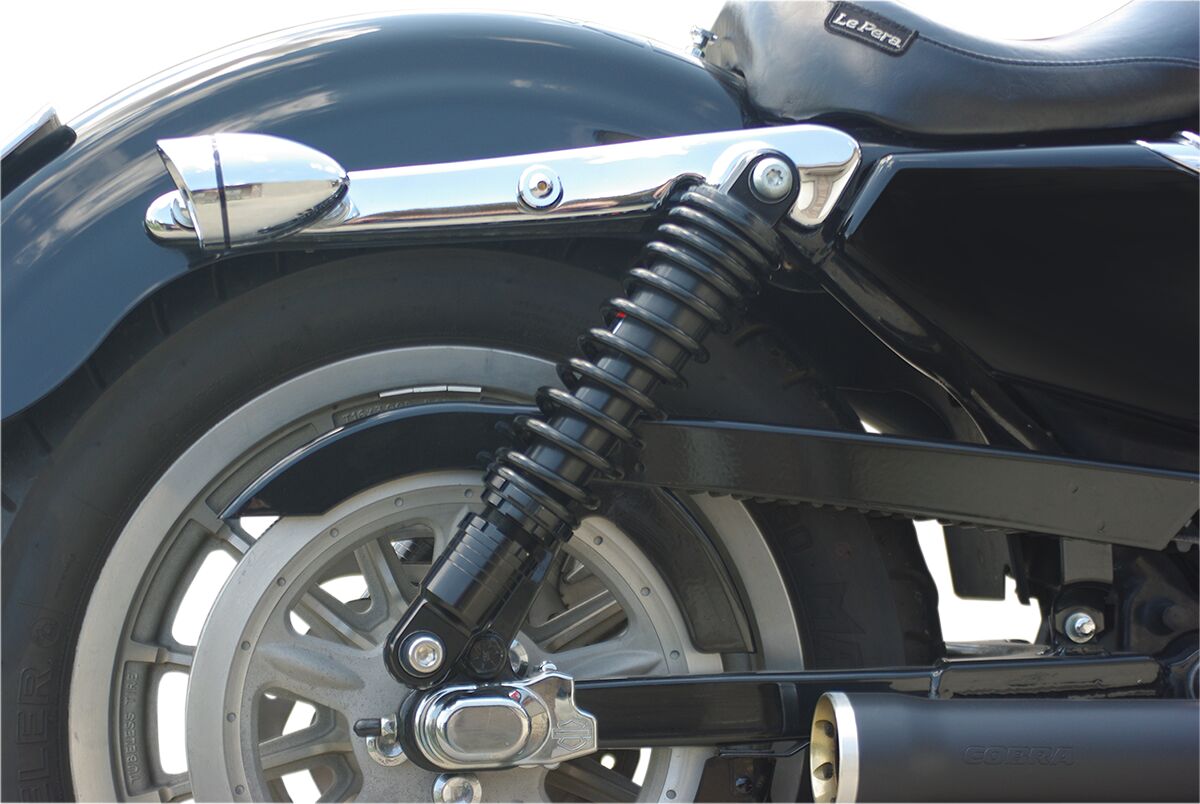Drag Specialties Shocks Shock Absorbers Ride Height Adjustable Standard Black 13" (330 Mm) Shocks Drag Specialties