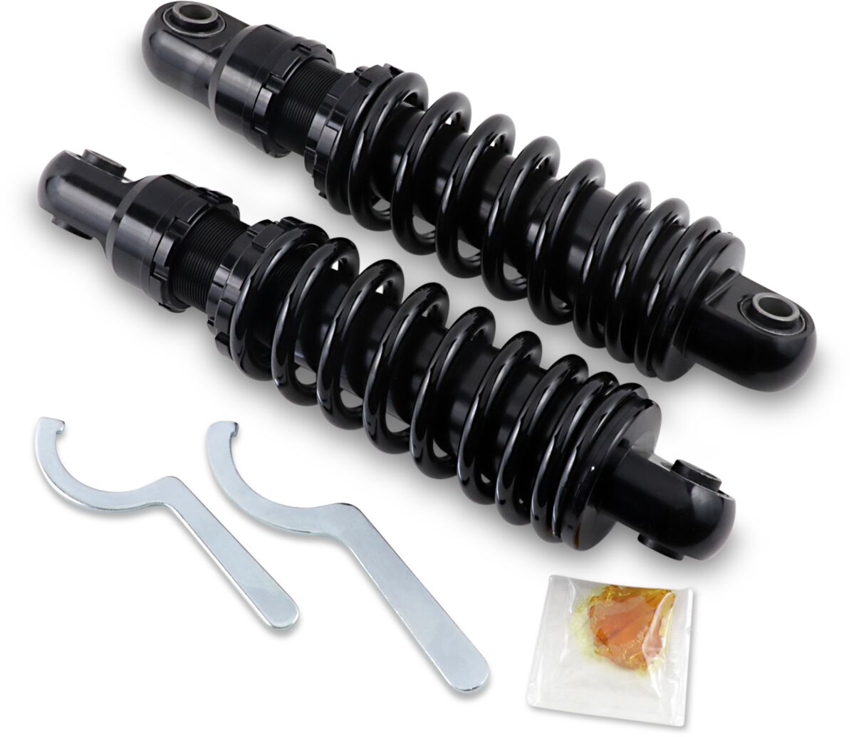 Drag Specialties Shocks Shocks 10.5 Blk 91 17 Fxd SHOCKS W/SPRINGS Drag Specialties