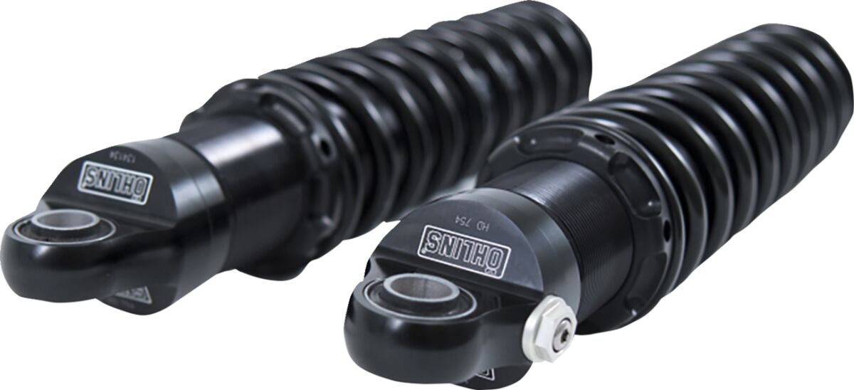 HD 761 Rear Shock Divided Piston 12", Blackline - Dyna Rear Shocks Öhlins Default Title