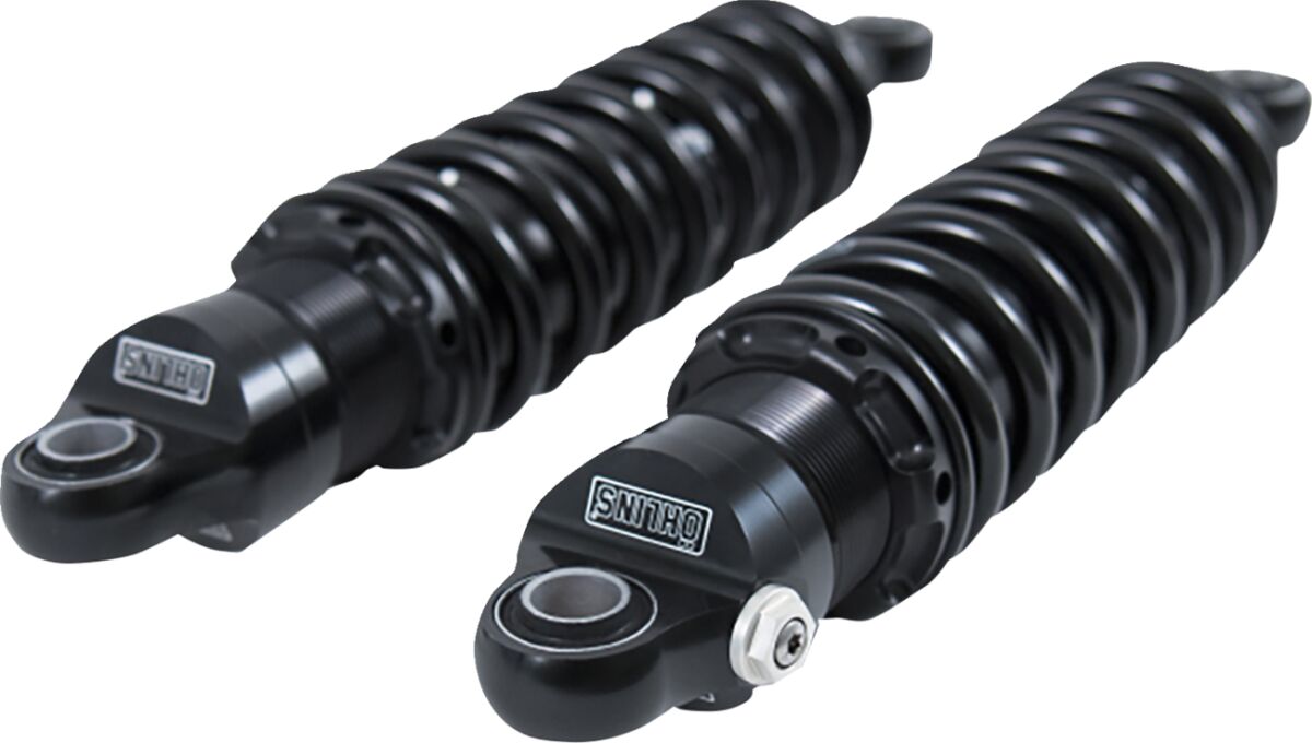 HD 762 Rear Shock Rebound Adj. 12", Blackline - Dyna Rear Shocks Öhlins Default Title
