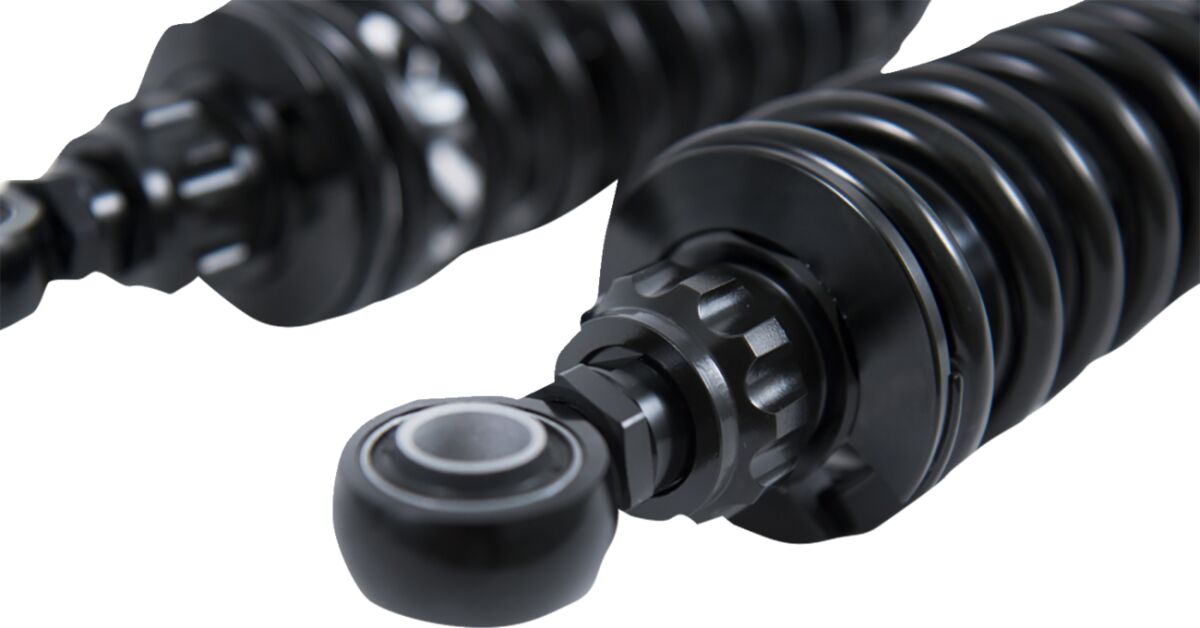 HD 762 Rear Shock Rebound Adj. 12", Blackline - Dyna Rear Shocks Öhlins
