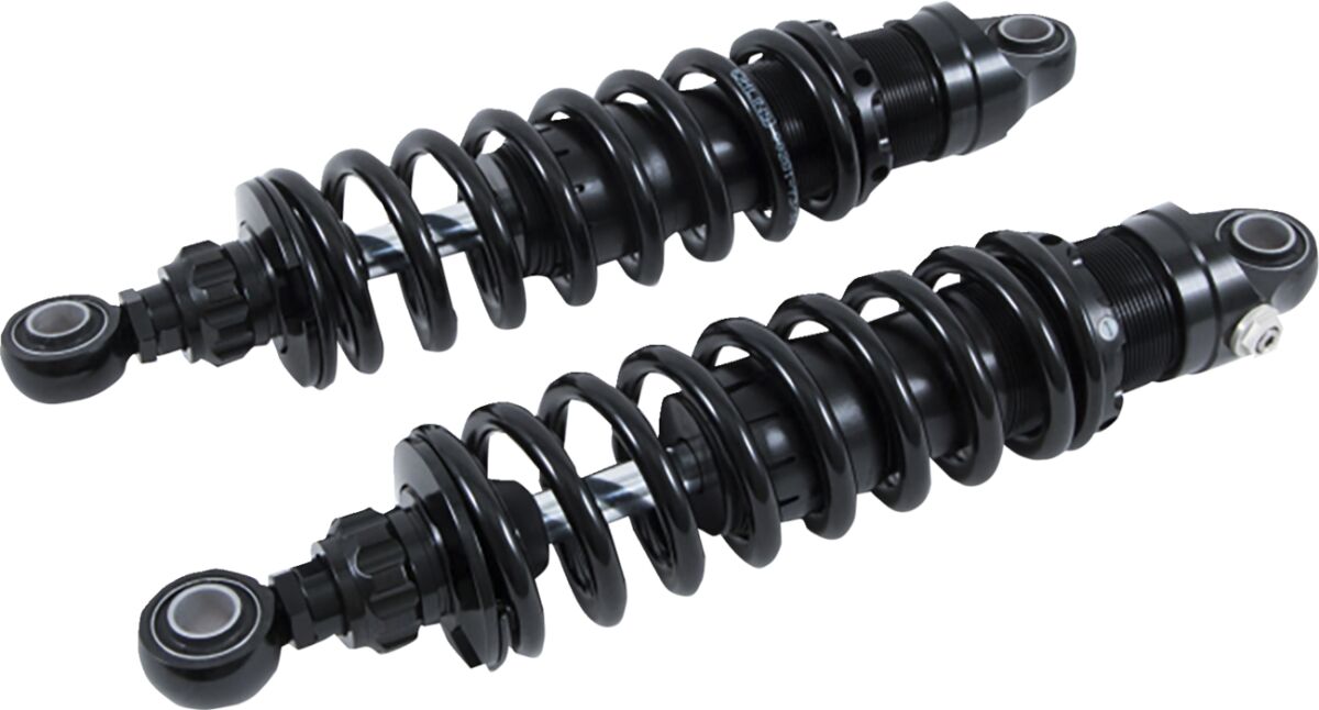 HD 762 Rear Shock Rebound Adj. 12", Blackline - Dyna Rear Shocks Öhlins